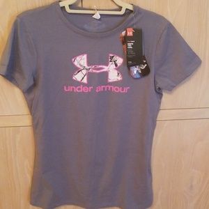 Under Armour Womens short sleeve gray Athletic tee